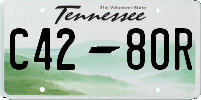 TN license plate C4280R