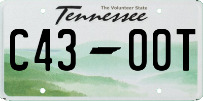 TN license plate C4300T
