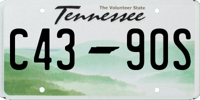 TN license plate C4390S
