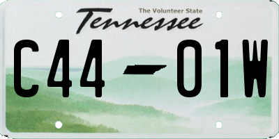 TN license plate C4401W