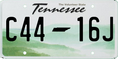 TN license plate C4416J