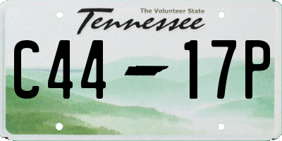TN license plate C4417P