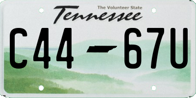 TN license plate C4467U
