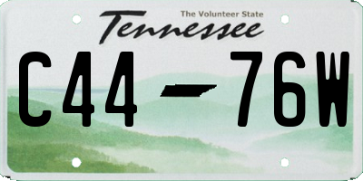 TN license plate C4476W