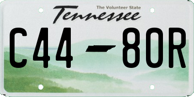 TN license plate C4480R