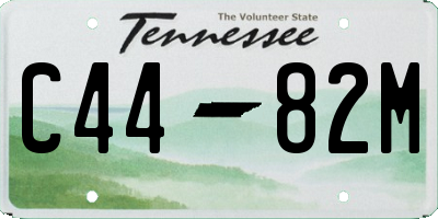 TN license plate C4482M