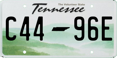 TN license plate C4496E