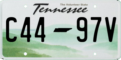 TN license plate C4497V