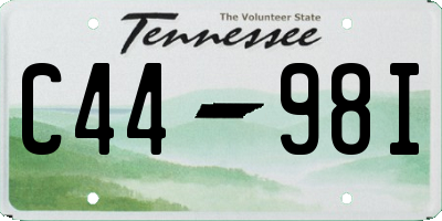 TN license plate C4498I