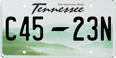 TN license plate C4523N