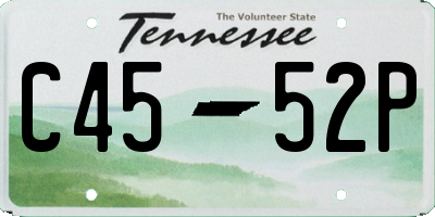 TN license plate C4552P