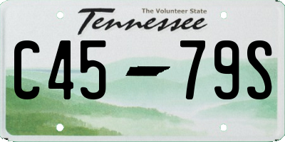 TN license plate C4579S