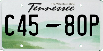 TN license plate C4580P
