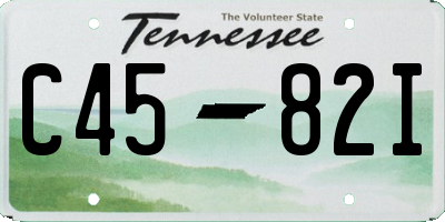 TN license plate C4582I