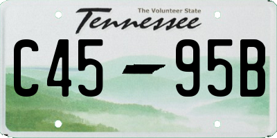 TN license plate C4595B