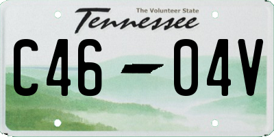 TN license plate C4604V