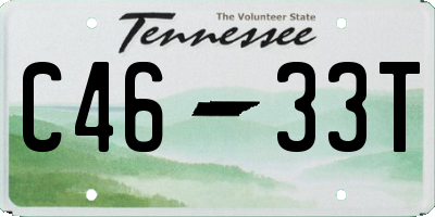 TN license plate C4633T