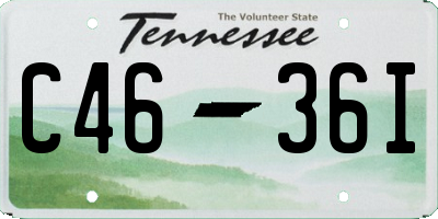 TN license plate C4636I