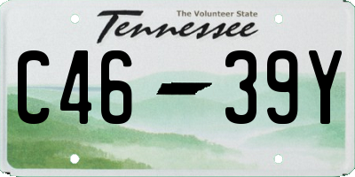 TN license plate C4639Y