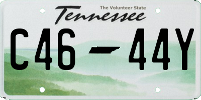 TN license plate C4644Y