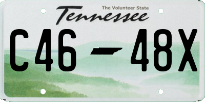 TN license plate C4648X