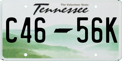 TN license plate C4656K