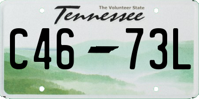 TN license plate C4673L