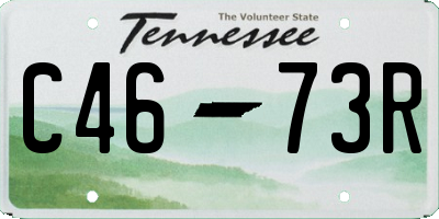 TN license plate C4673R