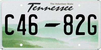 TN license plate C4682G