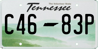 TN license plate C4683P