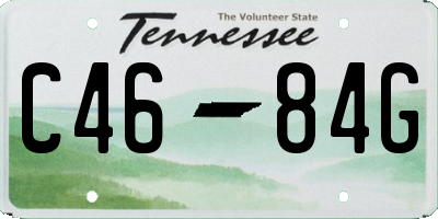 TN license plate C4684G