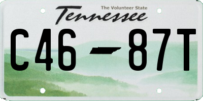TN license plate C4687T