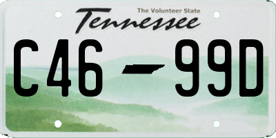 TN license plate C4699D