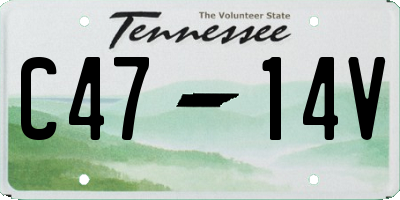 TN license plate C4714V