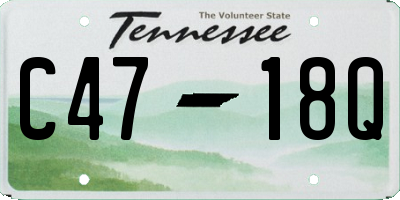 TN license plate C4718Q