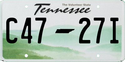 TN license plate C4727I