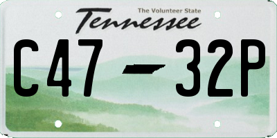 TN license plate C4732P