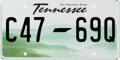TN license plate C4769Q