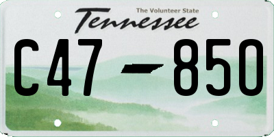 TN license plate C4785O