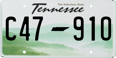 TN license plate C4791O