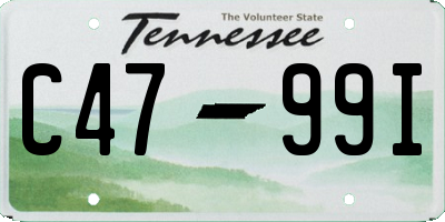 TN license plate C4799I