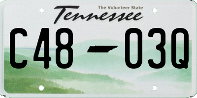 TN license plate C4803Q