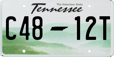 TN license plate C4812T