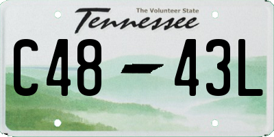 TN license plate C4843L