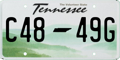 TN license plate C4849G