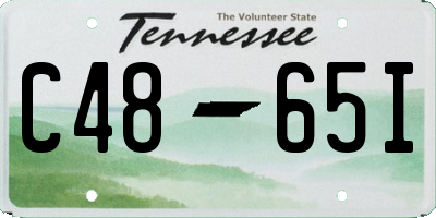 TN license plate C4865I