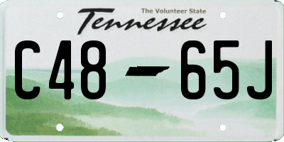 TN license plate C4865J