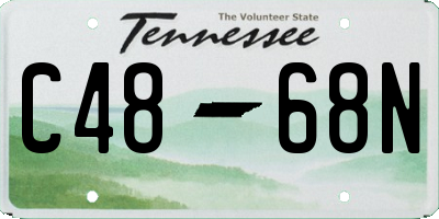 TN license plate C4868N