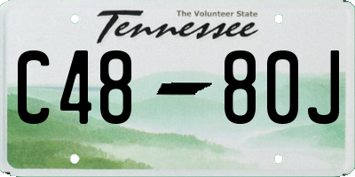 TN license plate C4880J