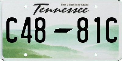 TN license plate C4881C